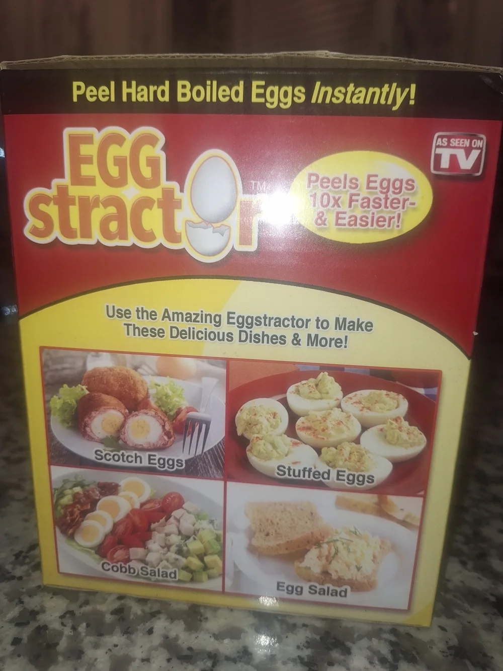 Eggstractor Egg Peeler - White - Fast Egg Peeling Tool
